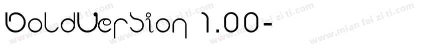 BoldVersion 1.00字体转换